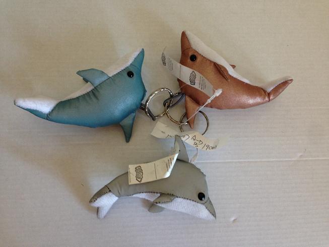 REFLECTIVE FABRIC ANIMAL KEYCHAIN